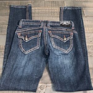 Rock Premium USA Heavy Stitching Skinny Jeans 26‎